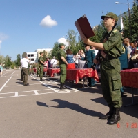 Присяга на военных сборах РГУ нефти и газа 2014