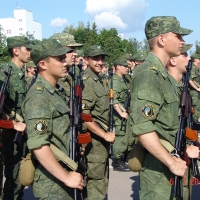 Присяга на военных сборах РГУ нефти и газа 2014